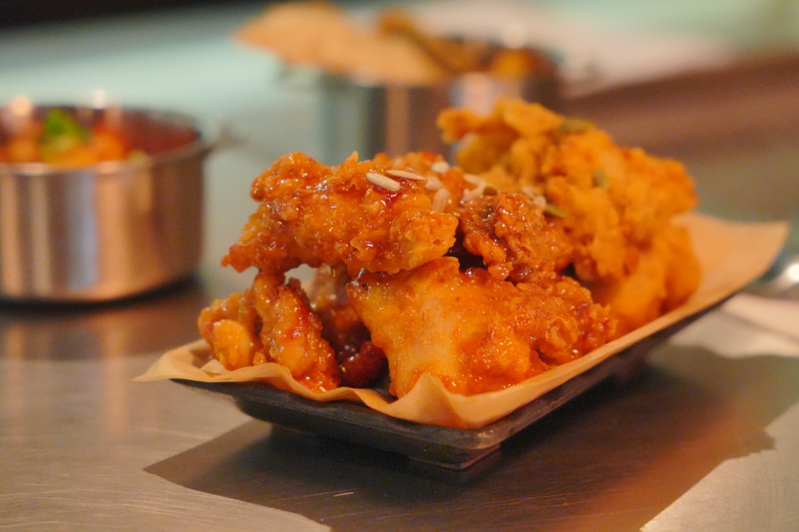 Korean fried chicken with sauce